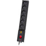 Priza/Prelungitor LX 610 G-A, surge protector, 1.5m, black 6 AC outlet(s) 230 V