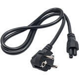 Cable power AK-NB-08A Hybrid standard C/E/F CEE 7/7 - Euro 3-Pin C5 IEC 1 m Black CEE7/7 C5 coupler