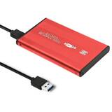 51860 Enclosure HDD/SSD 2.5'' SATA3 | USB 3.0 | Red