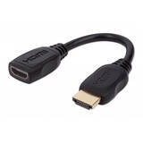 Cablu HDMI  Ethernet Extension Cable, 4K@60Hz, Male to Female, Cable 20cm, Black
