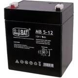 megaBAT MB 5-12 Baterie UPS Sealed Lead Acid VRLA AGM 12 V 5 Ah Black