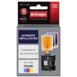Compatibil ARS-650Col automatic refill system for HP printer; HP703, HP704, HP650, HP651, HP652 replacement; 6 x 4 ml; magenta, cyan, yellow