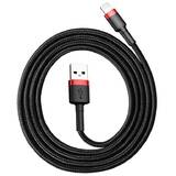 Cablu Date Lightning USB Cable Cafule 1.5A 2m (black & red)