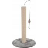 Cat scratching post with toy 63 cm - grey