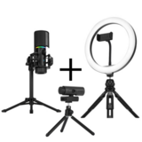 Streaming Starter Bundle - Camera Web, Microfon, Light 10