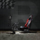 NanoRS RS160 Gaming Chair Racing Simulator Stand 3 in 1 PC Console Gamers Synthetic Leather Cover Steering Wheel Stand TV Bracket Up to 50" Max. Vesa 400x400