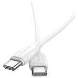 Cablu Date si Incarcare USB Type-C la USB Type-C Borofone BX19 Double-speed, 1 m, 60W, Alb
