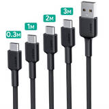 Cablu Date CB-CMD29 USB cable 2 m USB 3.2 Gen 1 (3.1 Gen 1) USB A USB C Black 2 pcs.