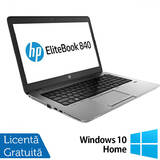 Laptop HP EliteBook 840 G1, Intel Core i5-4200U 1.60GHz, 4GB DDR3, 120GB SSD, 14 Inch, Webcam + Windows 10 Home
