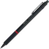 Rapid Pro Ballpoint Pen Matt black with Refill M-Blue
