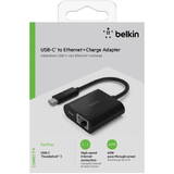 Cablu Date USB-C / Gigabit-Ethernet- Adapter 60W PD, black INC001btBK