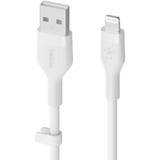 Cablu Date Flex Lightning/USB-A 2m mfi cert., white CAA008bt2MWH