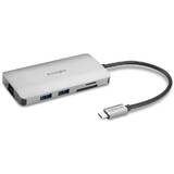 conectare PC USB Type C, USB 3.2 x 3, USB Type C x 1, porturi video HDMI x 1,  RJ-45, NB 85 W, gri, SD / microSD