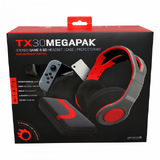 Gioteck - TX30 Megapack - Stereo Game &amp; Go Headset + Case + Protector Kit for Nintendo Switch MULT Nintendo Switch