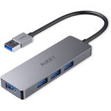 AUKEY CB-H36 HUB din aluminiu USB-A | Ultra Slim | 4in1 | 4xUSB 3.0 | 5 Gbps
