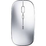 Mouse Inphic PM1BS Silent Wireless Optical 1600 DPI Bluetooth + 2.4G argintiu
