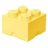 Cutie depozitare LEGO 2x2 galben deschis