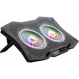 Havit F2072 Cooling Pad Laptop, 2 ventilatoare, 7 unghiuri de inclinatie, iluminare RGB