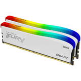 FURY Beast RGB White Special Edition 16GB DDR4 3600Mhz CL17 Dual Channel Kit