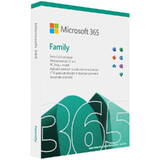 Aplicatie 365 Family 64-bit, Engleza, Subscriptie 1 an, 6 Utilizatori, Medialess Retail