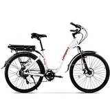 Bicicleta electrica Comoda Dinamic, baterie LG 36v/10.4Ah, autonomie 60km, roti 26 inch, alb
