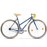 Bicicleta Clasic 2S Drop Lady, cadru CrMo 19.5inch, 2 viteze, roti 28inch, culoare bleu