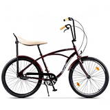 Bicicleta Strada 1, 3S, cadru aluminiu 17inch, 3 viteze, roti 26inch, visiniu chochet