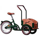 Bicicleta copii Mini Cargo, 1S, cadru otel 7inch, 1 viteza, roti F/S 12-16inch, verde smarald
