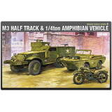 M3 Half Track an d 1/4 Ton Amphibian Vehicle
