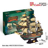 3D Sailing ship The Spanish ArmadaSan Felipe
