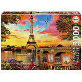 Puzzles 3000 piese Sunset in Paris