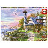 Puzzles 4000 piese Lighthouse at rock bay