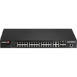 GS-5424PLC network Gigabit Ethernet (10/100/1000) Power over Ethernet (PoE) 1U Black