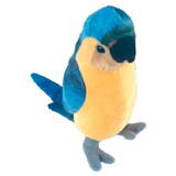 Jucarie de Plush Parrot mascot blue and yellow 17cm