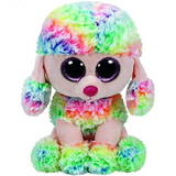 Jucarie Plush Beanie Boos Rainbow - multicolor poodle 37145