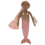 Jucarie Plush Pink Knitted Mermaid M215290