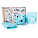 Instax mini 11 big set (camera, album, cover) blue