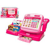 Set Jucarii  Pink cash register with a calculator