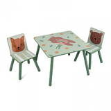 Set 2 scaune +birou Green Forest UGMBS07-GNF