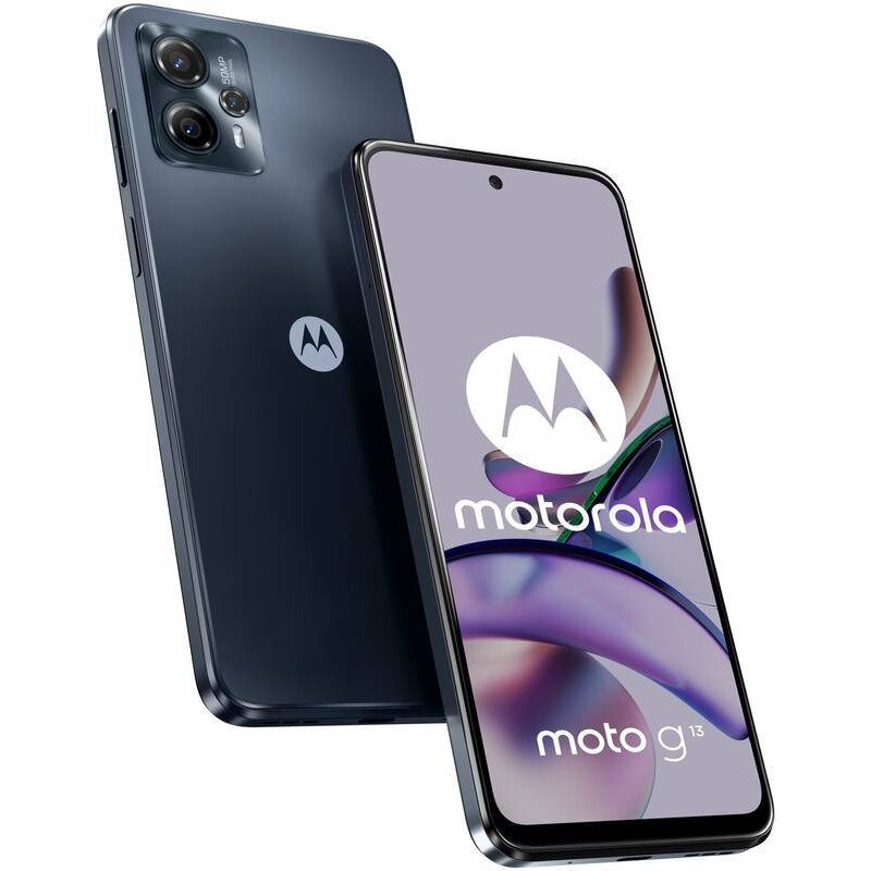 Smartphone MOTOROLA Moto G13, Octa Core, 128GB, 4GB RAM, Dual SIM, 4-Camere, Matte Charcoal