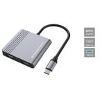 USB-C -> 2xHDMI,USB-C PD,1xUSB3.0  0.25 gr
