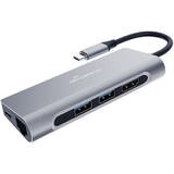 MediaRange USB-C -> HDMI,USB3.2,RJ45,PD 60W