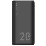 Baterie portabila QP15, 20000mAh, 2x USB, 1x USB-C, 1x microUSB, Black