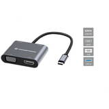 USB-C->HDMI,VGA,USB3.0,100WPD     0.15m gr
