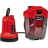 Cordless clear water pump GE-SP 18 LL Li, submersible / pressure pump (red/black, Li-ion battery 4Ah)