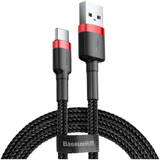 Cafule USB-C  2A 3m - Negru-Rosu
