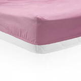 Cearceaf de pat cu elastic 90x200 cm Roz